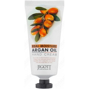 Jigott Real Moisture Argan Oil Hand Cream - Крем для рук с экстрактом арганы